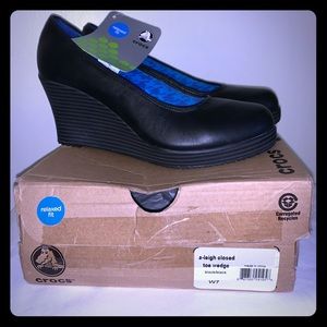 NEW Crocs Wedge 7.5